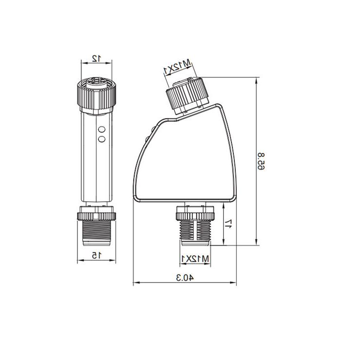 IO-Link Hub, 1 AI, 4...20mA current analog adapter, 0AC021